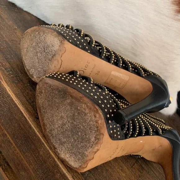 Christian Dior Studded Caged Bootie - Picture 8 of 15